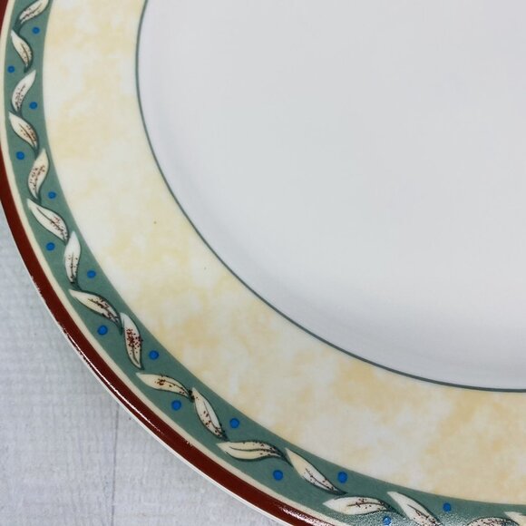 PTS international Interiors PROVENCE Fruit Leaves Porcelain Chop Plate Platter - Picture 11 of 13